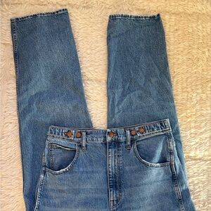 Madewell Straight Leg Blue Denim Jeans